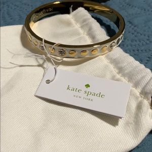 Kate Spade White sbd gold bracelet